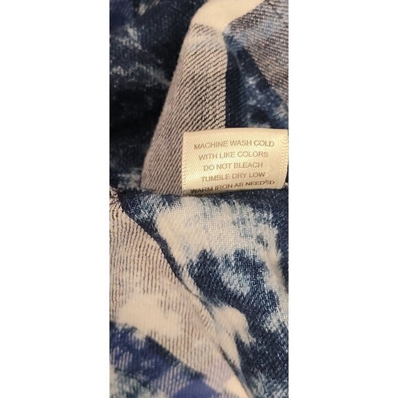 Lovestich‎ Women's Button Down Blue Plaid Country Cowgirl Shirt Size Small - Picture 9 of 9